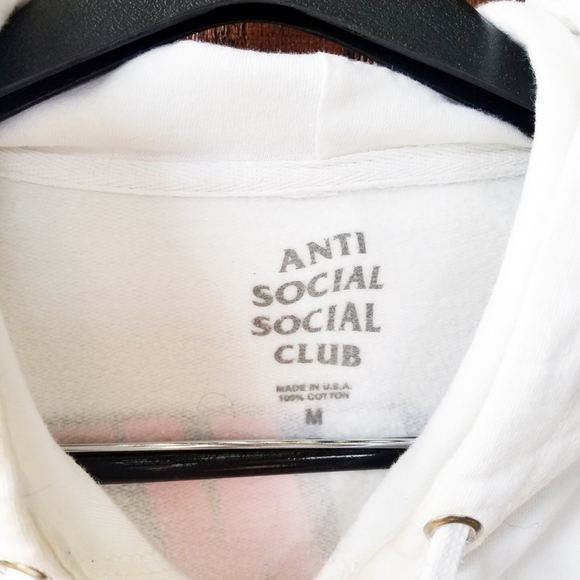 Anti Social Social Club~Rainbow&White Hoodie~ M - Picture 5 of 6